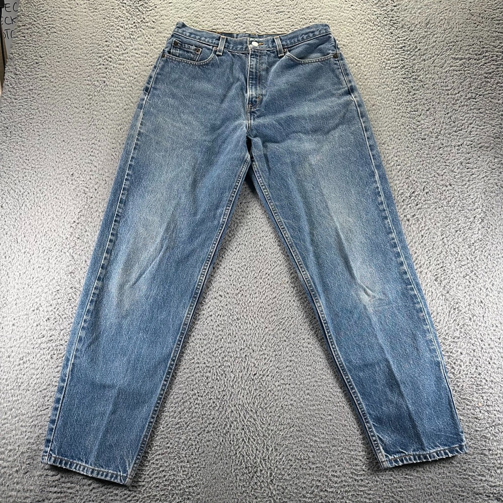Vintage Levi's Jeans Womens 12 Blue Cotton Denim Straight Loose Workwear Faded